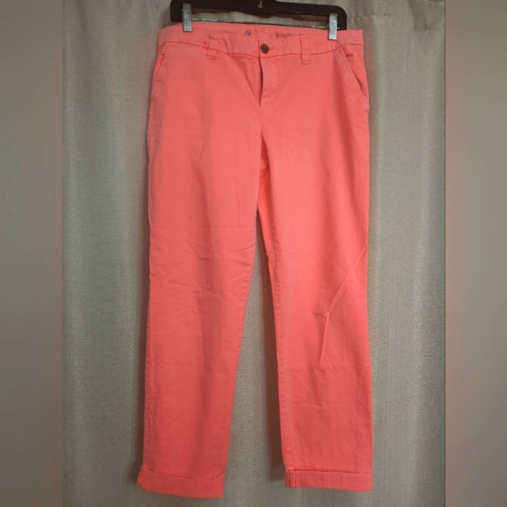 Gap (Coral colored) Broken-In Straight Khakis SIZE 6